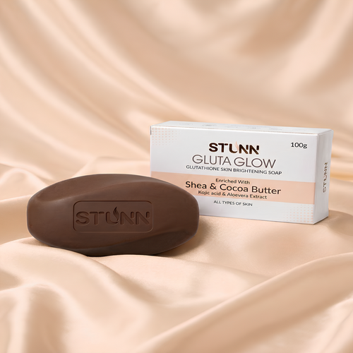 STUNN Gluta Glow Glutathione Skin Brightening Soap with Shea & Cocoa Butter